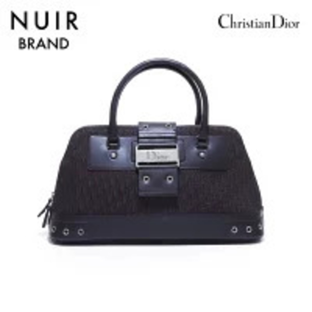 Christian Dior Canvas Boston Handbag Brown - Picture 1 of 13